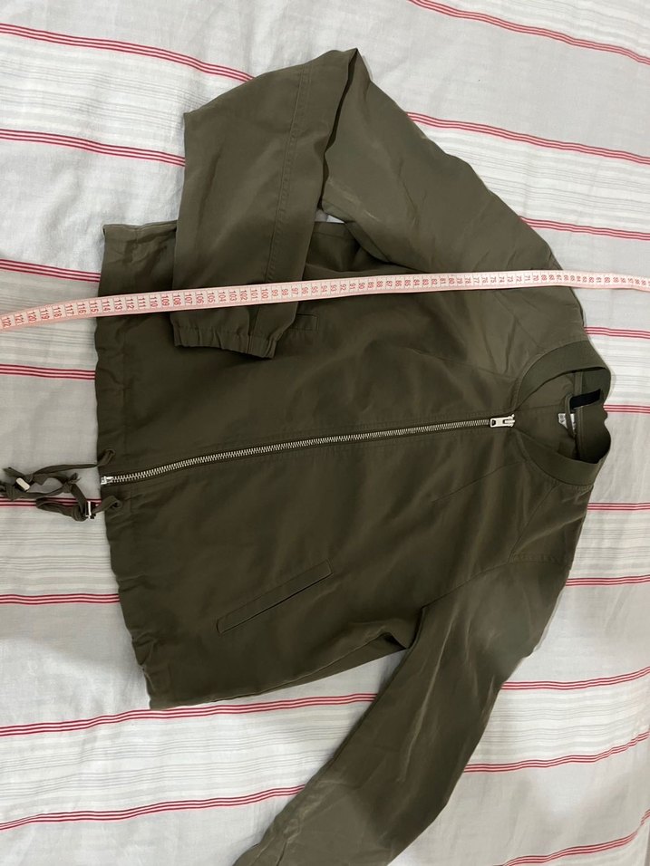 Kadın Haki Fermuarlı ceket - Görsel 3