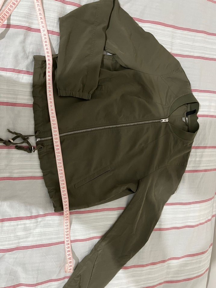 Kadın Haki Fermuarlı ceket - Görsel 2