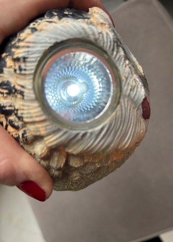 Bej Baykuş Figürlü Dekoratif Obje - Görsel 2