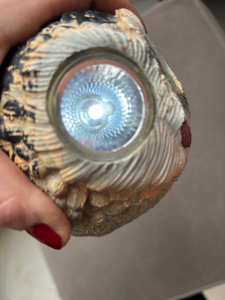 Bej Baykuş Figürlü Dekoratif Obje - Görsel 2