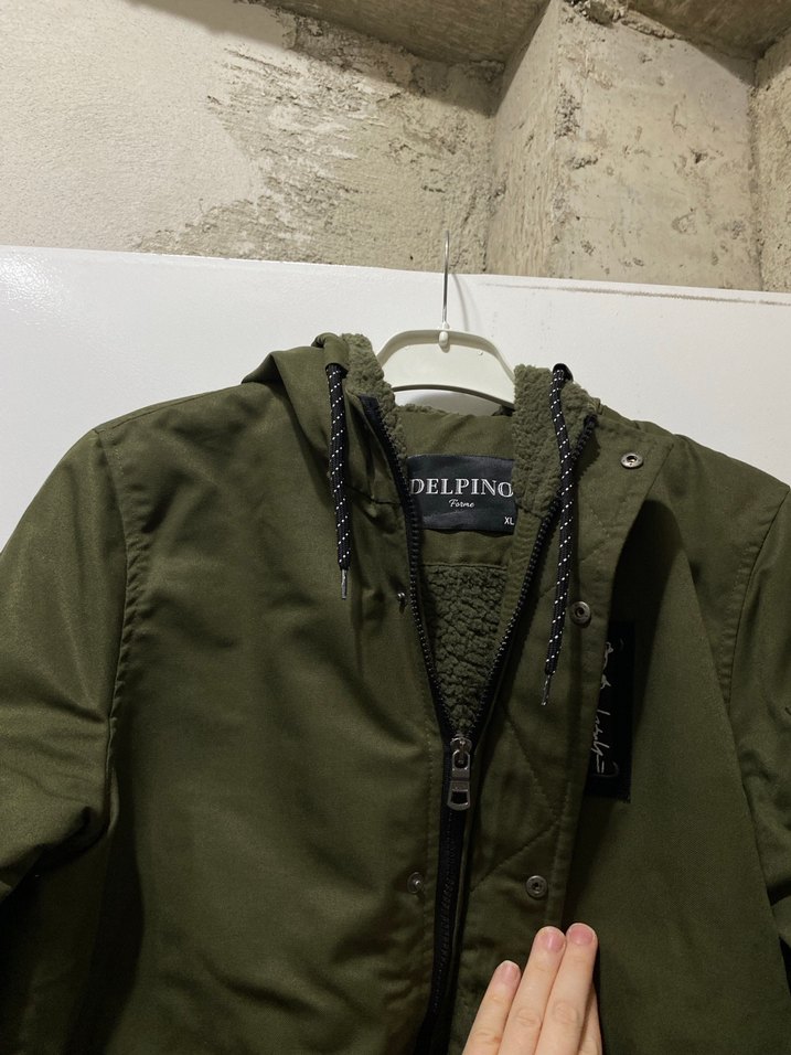 Erkek Khaki Fermuarlı Street Wear Ceket - Görsel 2