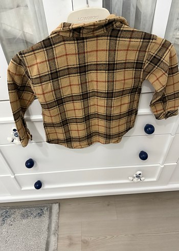 Kahverengi Kareli Erkek Çocuk Gömleği - Görsel 3