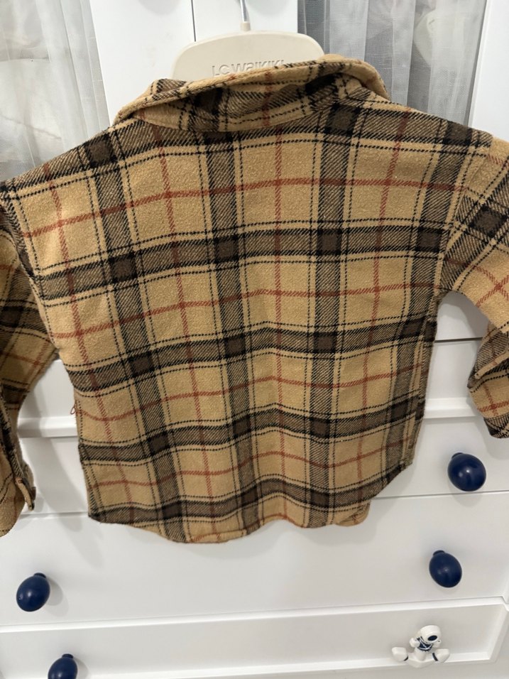 Kahverengi Kareli Erkek Çocuk Gömleği - Görsel 4