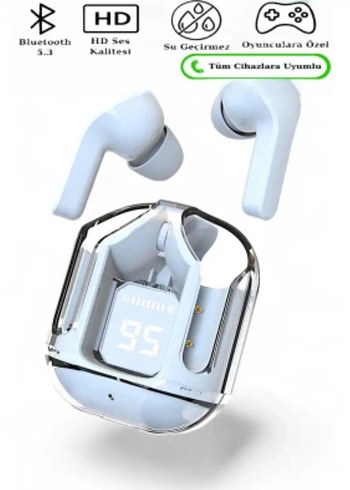 Bluetooth Kulaklık ios Android Uyumlu Dokunmatik stereo ledli - Görsel 3