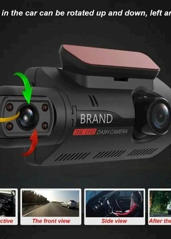 3 inç Tam Ekran 360 Derece araç kamerası - Görsel 2