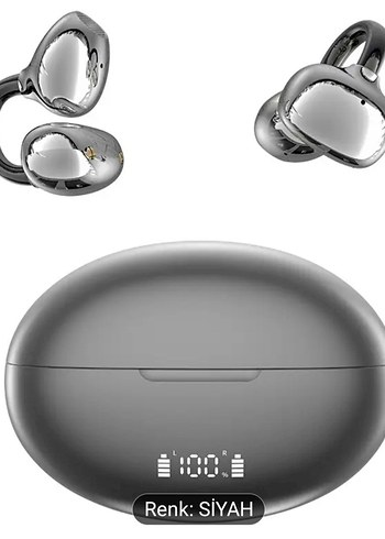 Siyah Kablosuz clippiq Bluetooth Kulaklık - Görsel 3