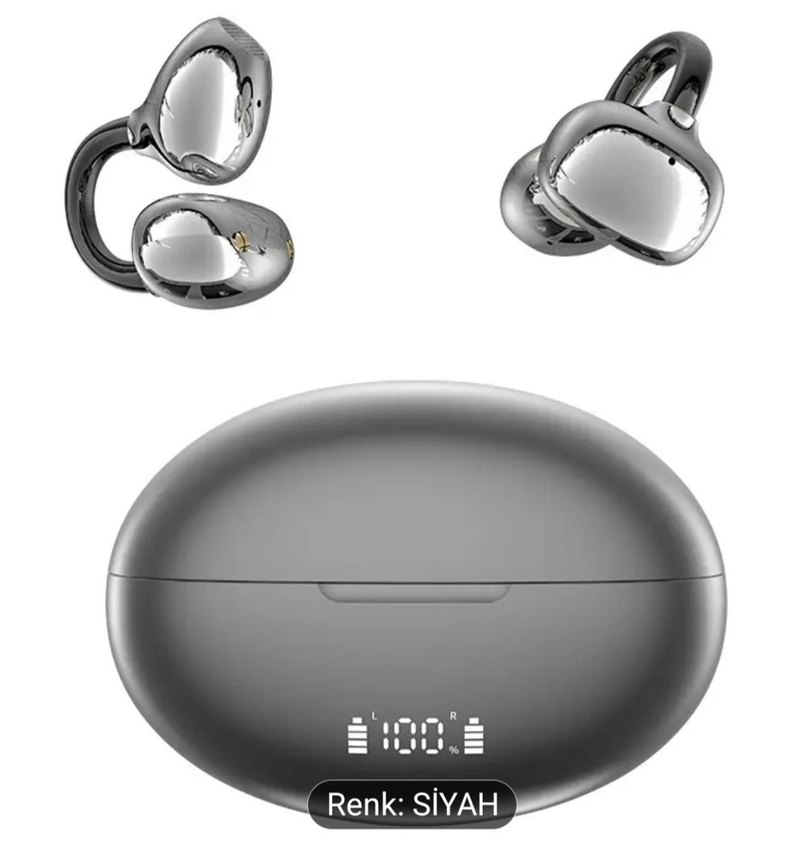 Siyah Kablosuz clippiq Bluetooth Kulaklık - Görsel 3