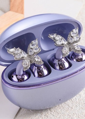 kelebek kulaklık charm seti özel - Görsel 2