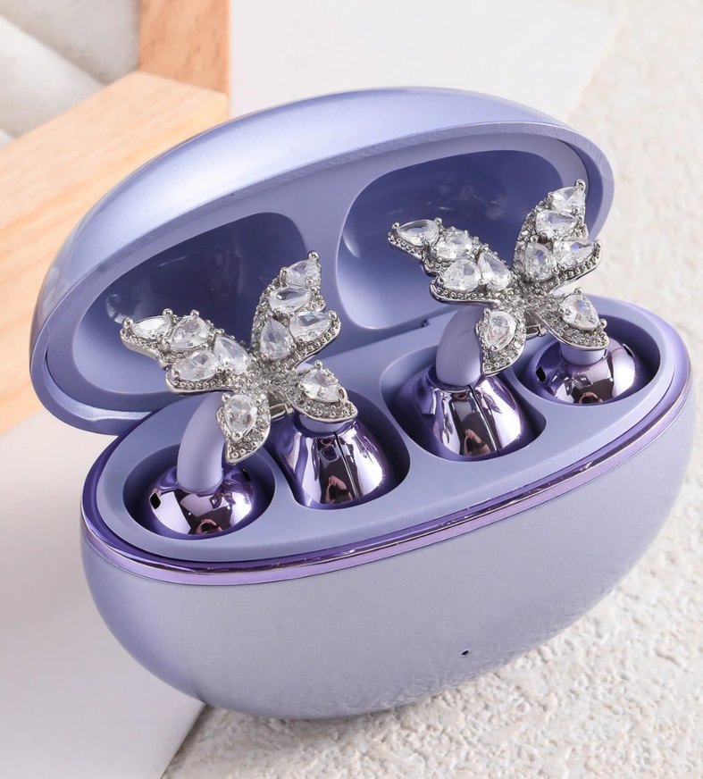 kelebek kulaklık charm seti özel - Görsel 2