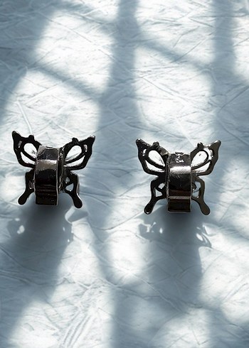 Mini Beyaz Çiçek figürlü charm seti - Görsel 2