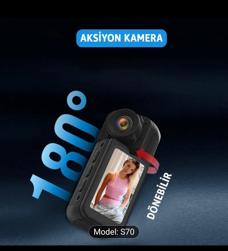 robeve mini S70 Aksiyon Kamerası - Görsel 3