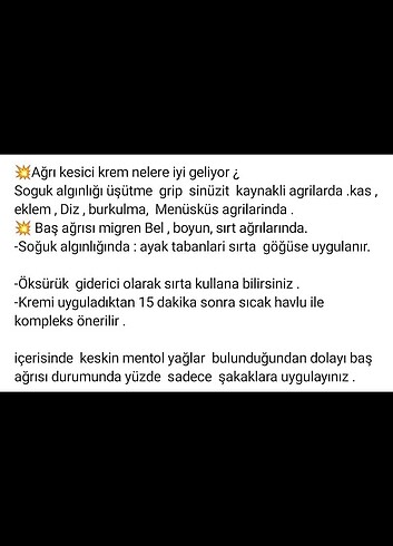 Ağrı kesici krem - Görsel 2