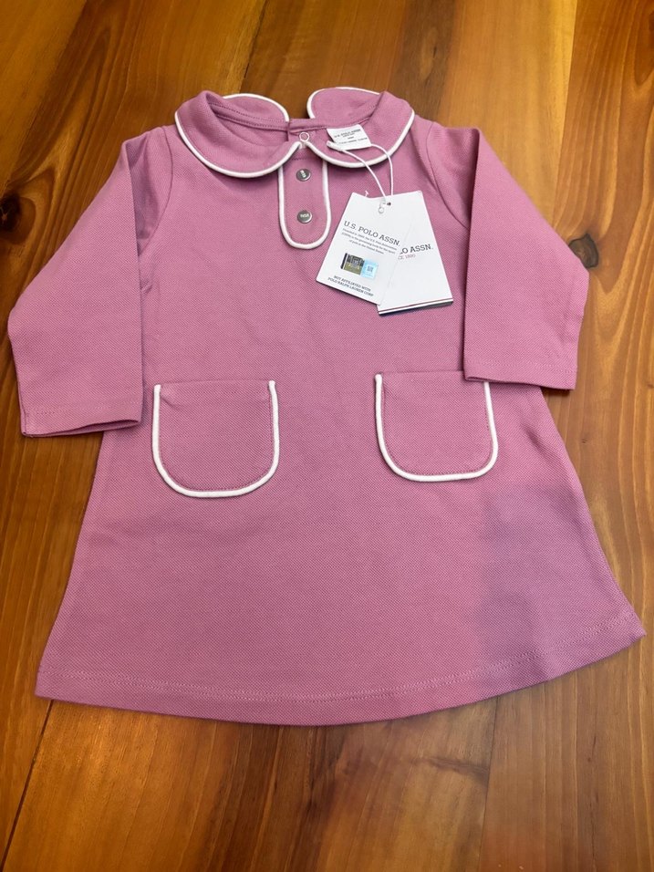 kiremit Uzun Kollu Kız Polo Tişört - Görsel 2