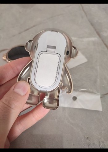 Altın Renkli Rock Punk Astronot Küpeler - Görsel 2