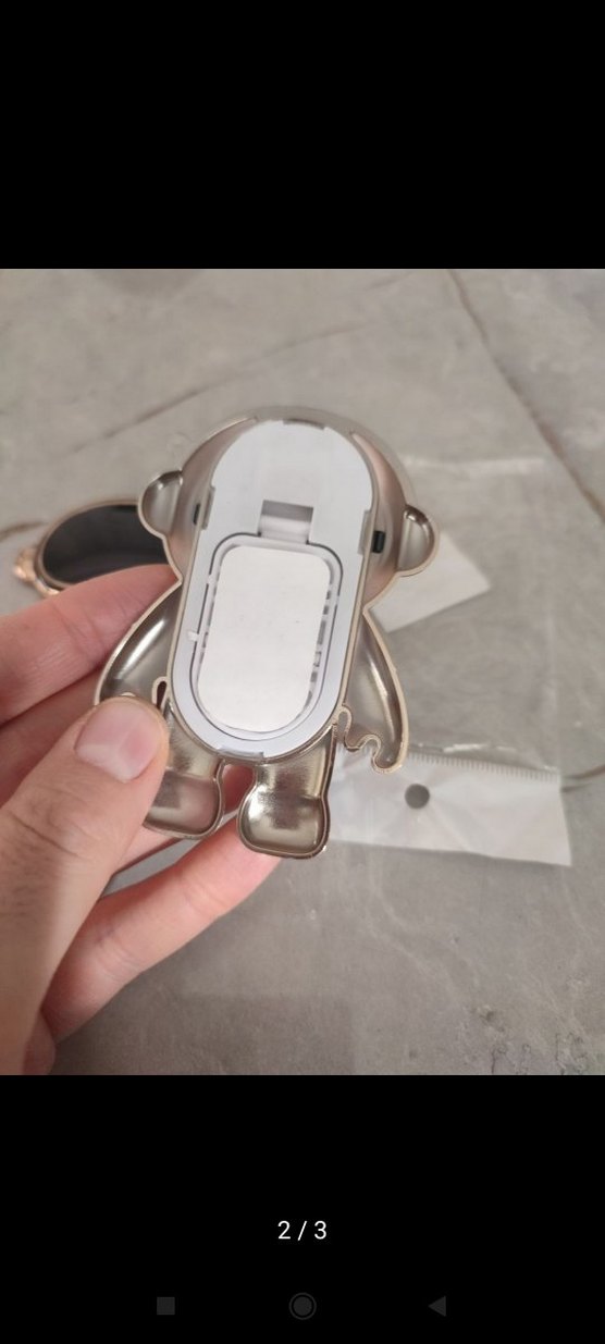 Altın Renkli Rock Punk Astronot Küpeler - Görsel 2