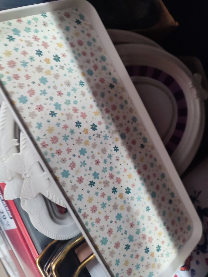 Renkli Baskılı Sarı tepsiler plastik - Görsel 2