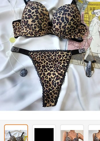 Leopar Desenli Glamorous Street Bra - Görsel 2