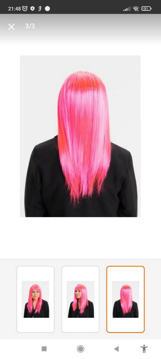 Parlak Pembe Kadın Saç Aksesuarı - Görsel 2