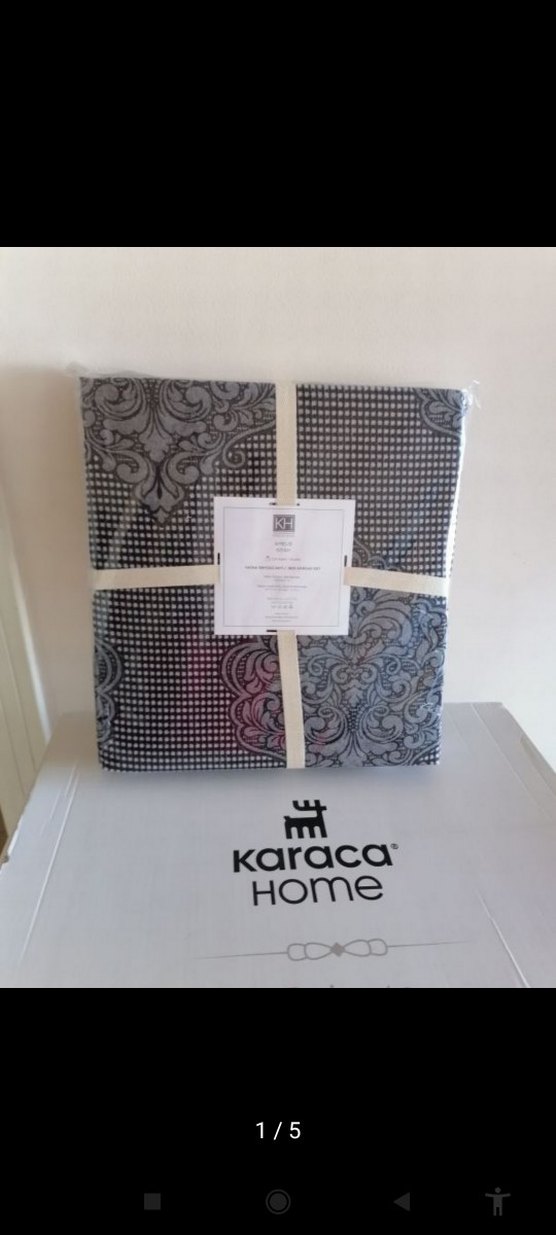 Gri Baskılı Erkek Mendil AMELIE Siyah - Görsel 2