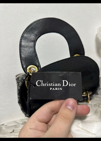 Christian Dior Zincir Detaylı Gri Kadın Çanta - Görsel 2