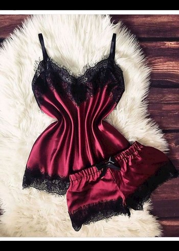 Dantel Detaylı Mini Pijama Takımı sml xl kadar var - Görsel 2