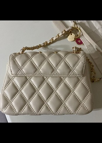 Guess Beyaz Deri Kadın Omuz Çantası - Görsel 2