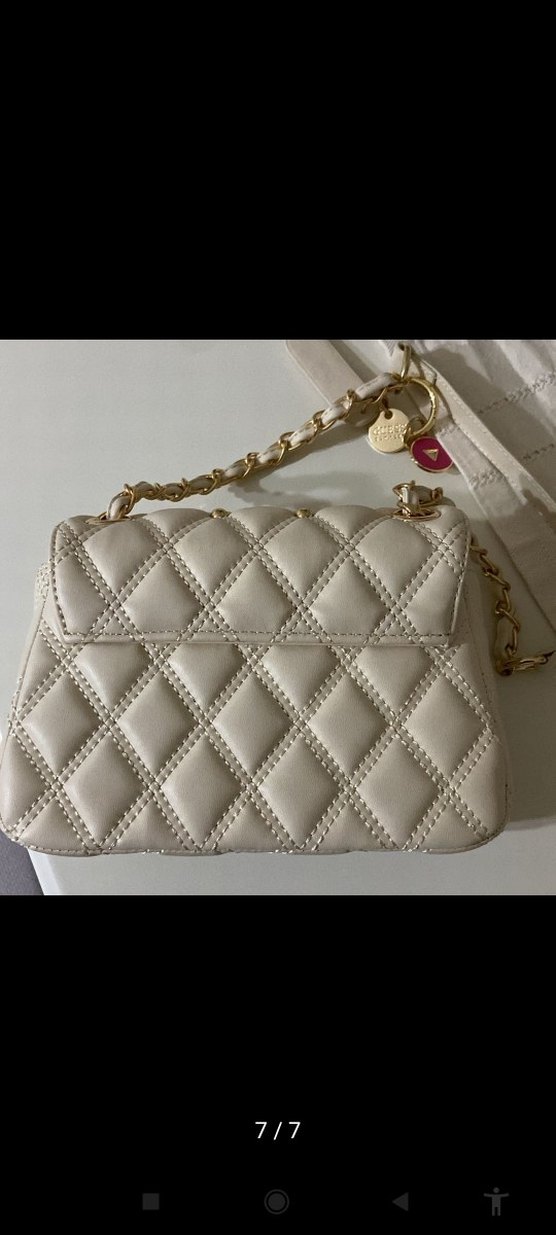 Guess Beyaz Deri Kadın Omuz Çantası - Görsel 2