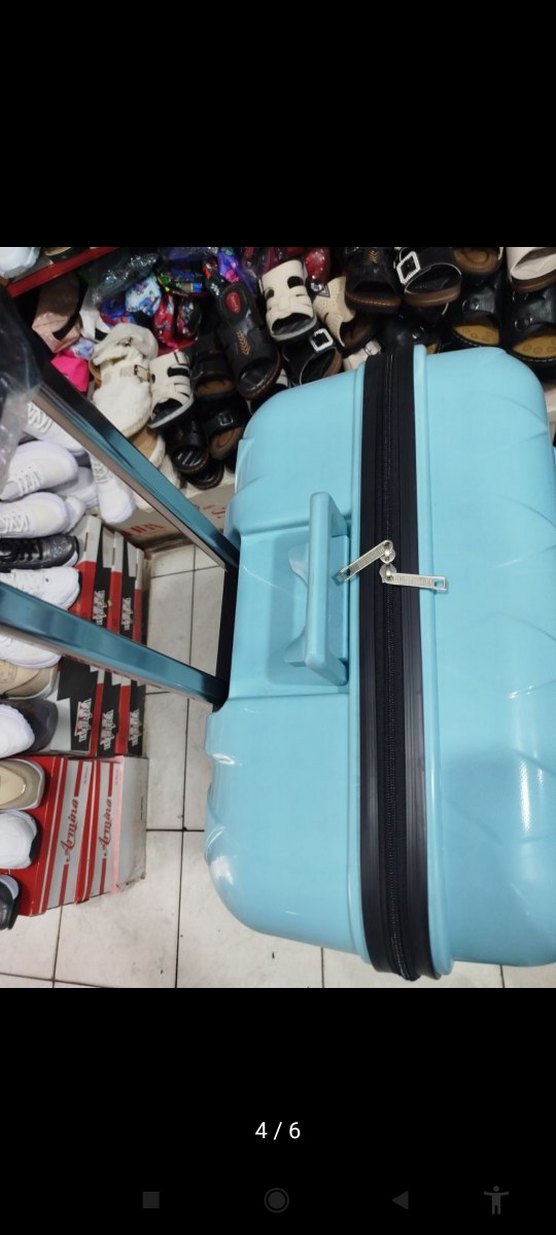 Erkek Mavi Fermuarlı İş Bavulü - Görsel 3