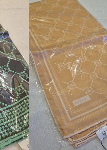 Vakko Beyaz Parlak Pilili Kadın Fular - Görsel 3