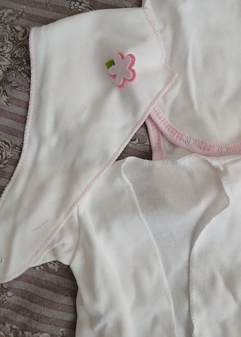 Pembe Dantelli Bebek Hastane Çıkışı Seti15 - Görsel 6