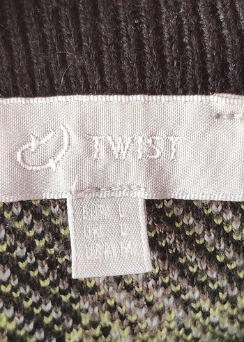 Kadın Kamuflaj Örgü Uzun Kollu Kazak - Görsel 3