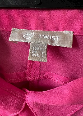 Pembe Uzun Kollu Düğmeli Kadın Gömlek - Görsel 3