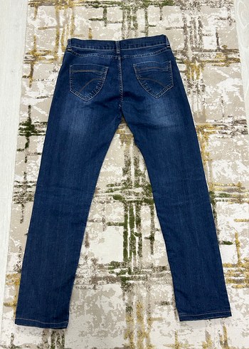 kadın y2k vintage düşük bel pantolon - Görsel 4