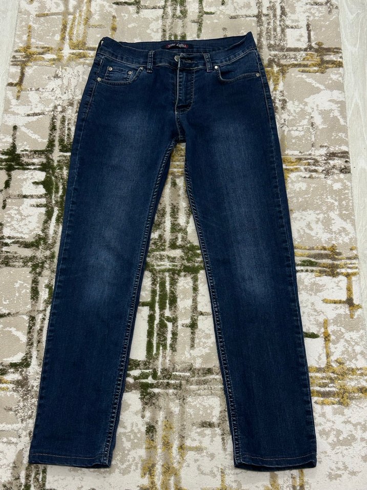 kadın y2k vintage düşük bel pantolon - Görsel 3