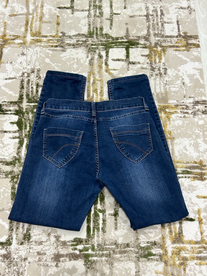 kadın y2k vintage düşük bel pantolon - Görsel 5