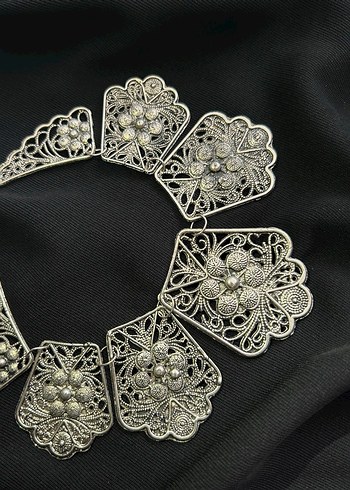 Dantel Vintage Bohem Kolye - Görsel 3