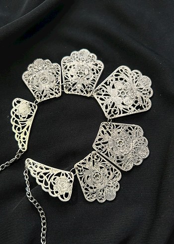 Dantel Vintage Bohem Kolye - Görsel 4