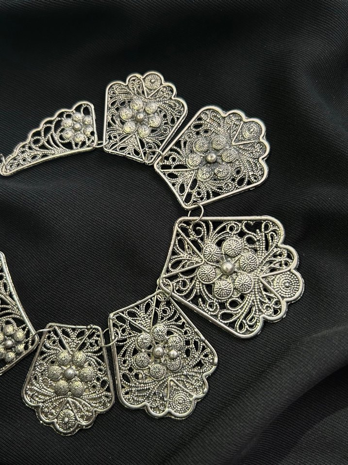 Dantel Vintage Bohem Kolye - Görsel 3