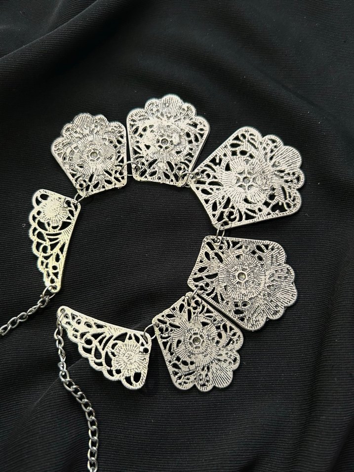 Dantel Vintage Bohem Kolye - Görsel 4