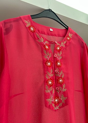 Transparan Bohem Gömlek - Görsel 5