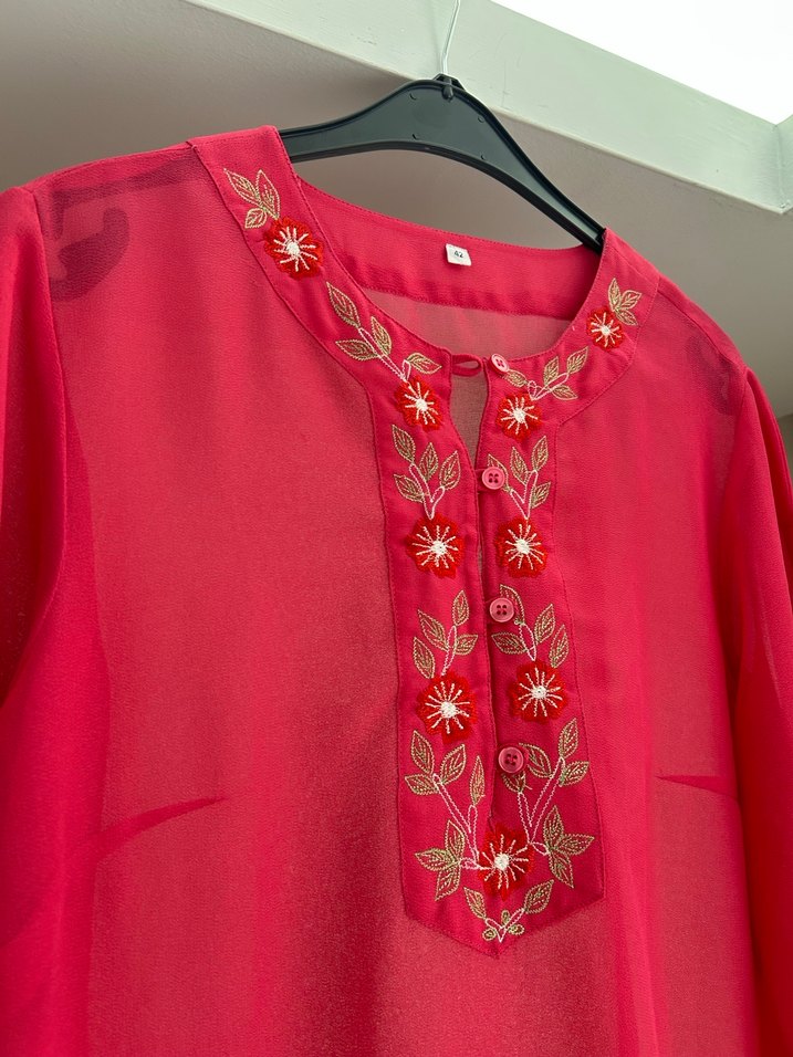 Transparan Bohem Gömlek - Görsel 5