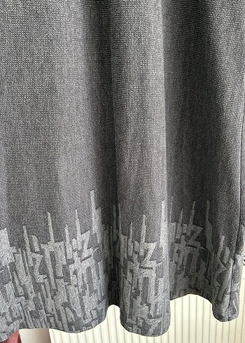 Gri Tesettür Elbise - Görsel 3