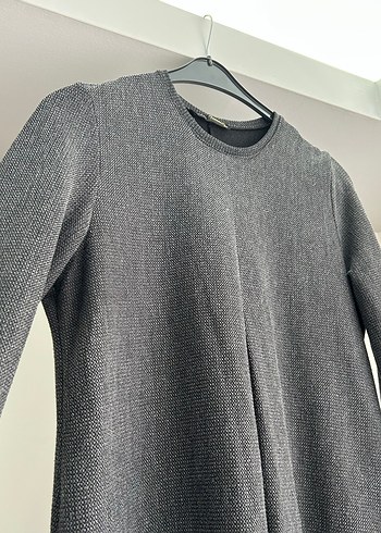 Gri Tesettür Elbise - Görsel 2