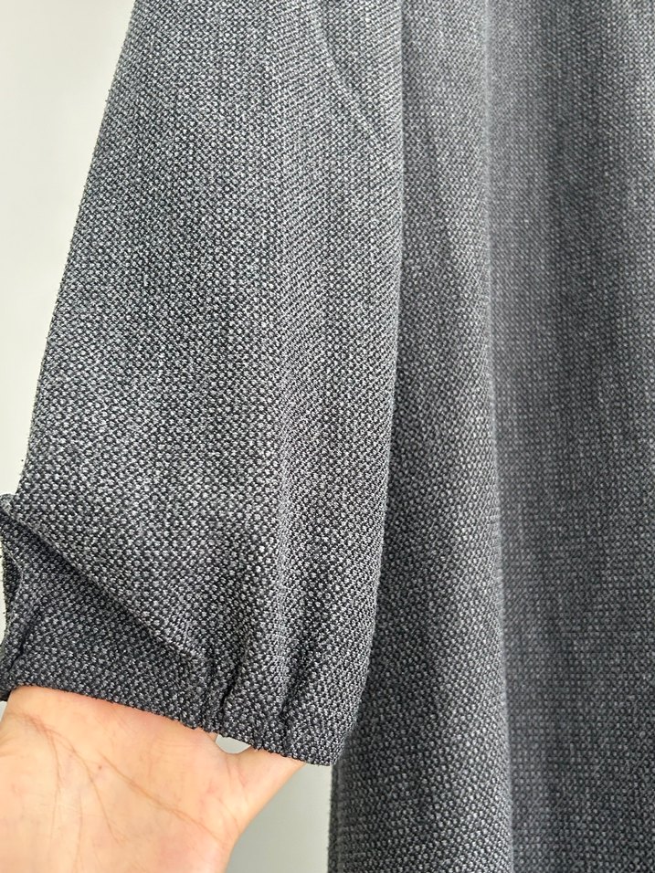 Gri Tesettür Elbise - Görsel 4