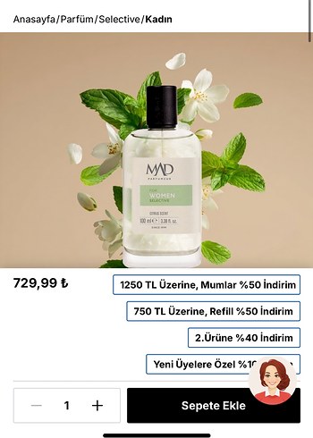 Mad Kadın Parfümü 100 ml W155 - Görsel 4