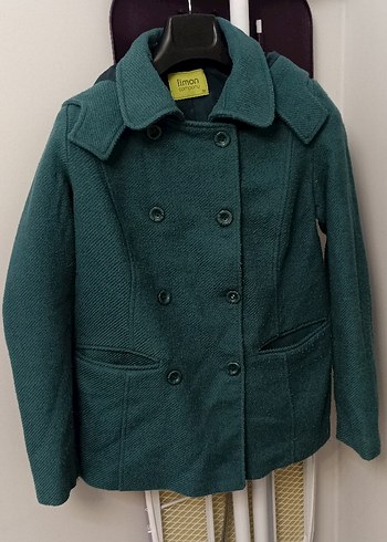 Çift Düğmeli Yeşil Kaban - Görsel 3