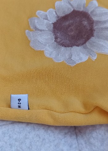 Sarı Ayçiçeği Desenli Bebek Takımı - Görsel 6