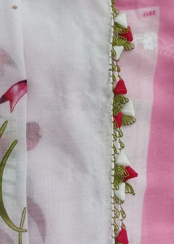 İĞNE OYASI YAZMA EŞARP - Görsel 7