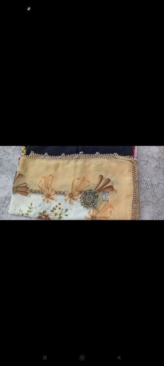 İĞNE OYASI YAZMA EŞARP - Görsel 3