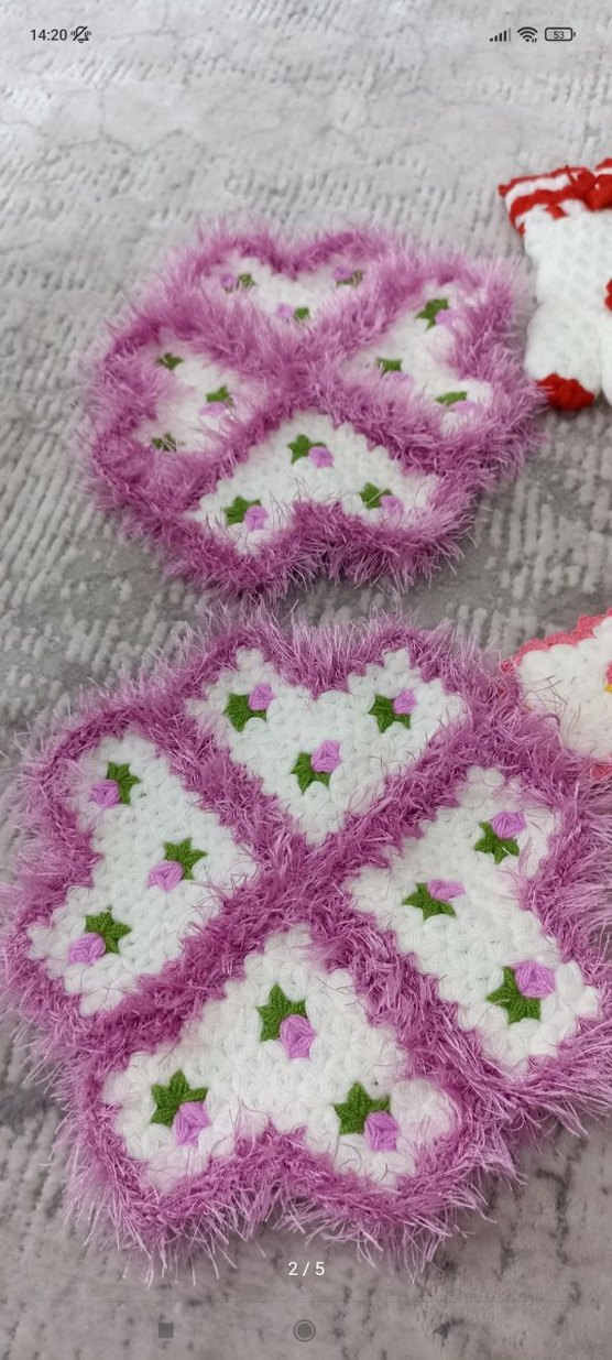 Renkli El Yapımı Banyo Lifi - Görsel 2